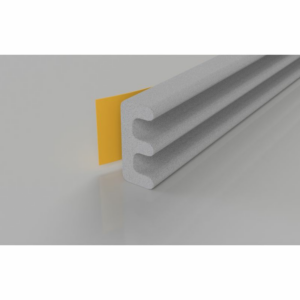 10mtr Roll EPDM E Profile Draught Seal White