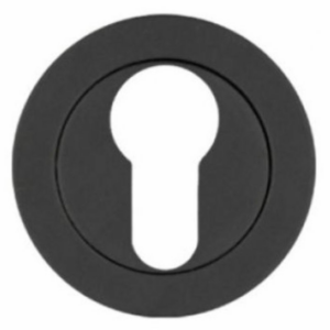 Rosso Tecnica Euro Profile Escutcheon Powder Coated Matt Black
