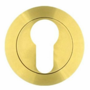 Rosso Tecnica Euro Profile Escutcheon PVD Satin Brass
