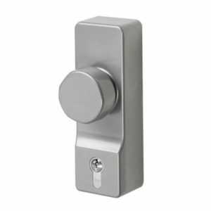 Exidor 302EC Silver Outside Access Device With Knob and Euro Cylinder Included