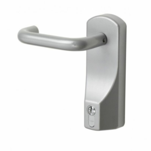 Exidor 322EC Locking Lever with Euro Cylinder Outside Access Device Silver
