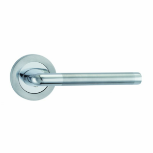Foko Lever On Rose Satin Chrome/Polished Chrome