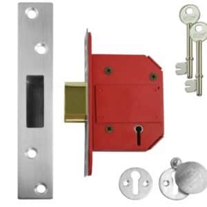 68mm Union 2100s 5 Lever British Standard Deadlock Strongbolt SS