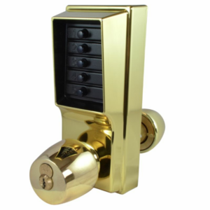 Kaba Unican Simplex 1021 Mechanical Digital Lock Polished Brass