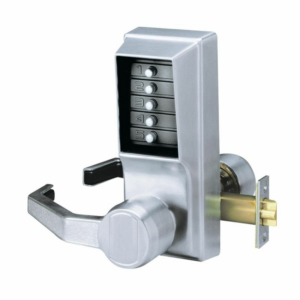 Kaba Unican Simplex LL1011-26D-41 Lever Operated Left Hand Digital Lock Satin Chrome