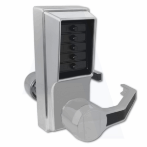Kaba Unican Simplex LR1031 Lever Operated Right Hand Digital Lock Satin Chrome