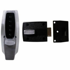 Kaba Unican Simplex 7106 Rim Nightlatch Digital Lock Satin Chrome