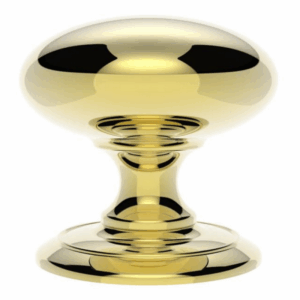 Large 100mm Centre Door Knob Polished Brass