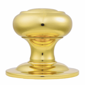 Mushroom 70mm Centre Door Knob Polished Brass
