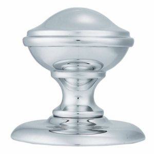 Round 68mm Centre Door Knob Polished Chrome
