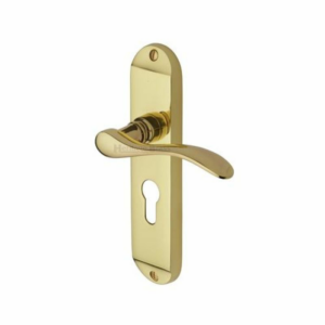 Maya Euro Lock On Backplate Polished Brass