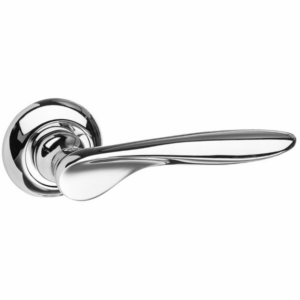Mediterranean Malta Lever On Rose Polished Chrome