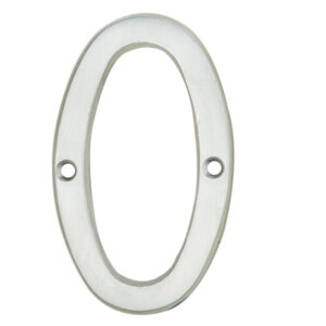 76mm Numeral No. 0 Satin Chrome