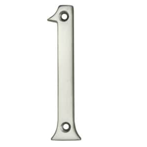 76mm Numeral No. 1 Satin Chrome