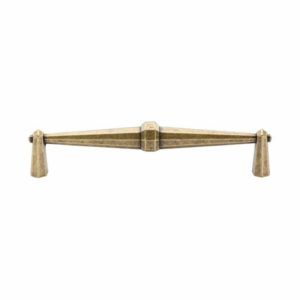 Octagonal Cabinet Pull Distressed Brass 160mm