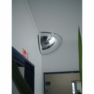 Securikey Mirror Quarter Dome 450x450mm 3mm Acrylic With Fixings M18562H