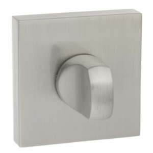 Senza Pari Square Bathroom Turn & Release Satin Nickel