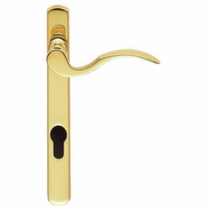 Scroll Narrow Espagnolette Euro Handle Right Hand Polished Brass
