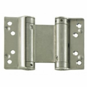GROOM 75mm Liobex Double Action Spring Hinge Silver LDA03