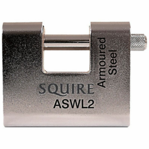 Squire ASWL2 80mm Armoured Brass Warehouse Lock