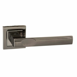 Status Kansas Lever On Square Rose Black Nickel