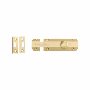 Surface Door Bolts Satin Brass 100mm