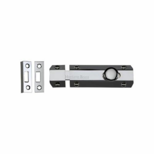 Surface Door Bolts Polished Chrome 100mm