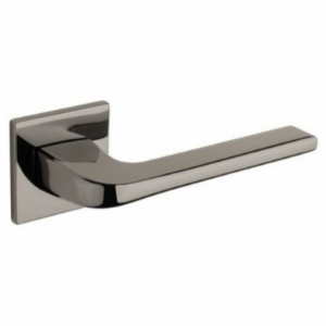 Tupai Canha Lever On Square Rose Black Satin Nickel