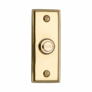 Oblong Bell Push Satin Nickel