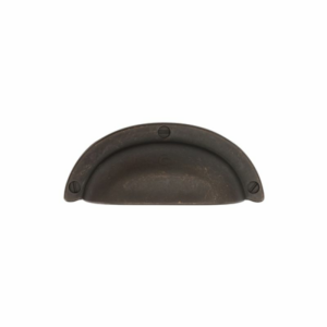Drawer Cup Pull With Faux Screws Matt Bronze