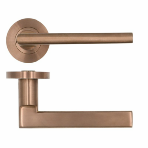 Rosso Tecnica Varese Lever on Round Rose PVD Satin Bronze