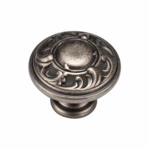 Vintage Round Knob Distressed Pewter