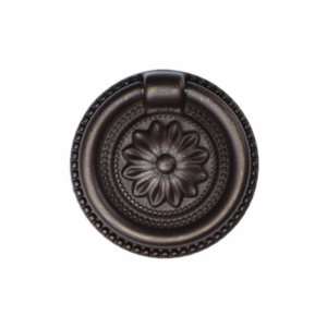 Floral Ring Pull Matt Bronze