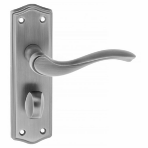 Old English Warwick Lever Bathroom Furniture Matt Gun Metal 168x50mm