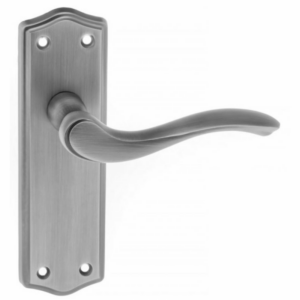 Old English Warwick Lever Latch Furniture Matt Gun Metal 168x50mm