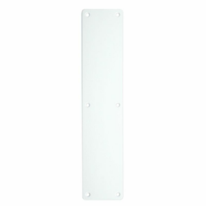 ZAS32RBPCW 350x75x1.2mm Radius Corner Finger Plate Powder Coat White