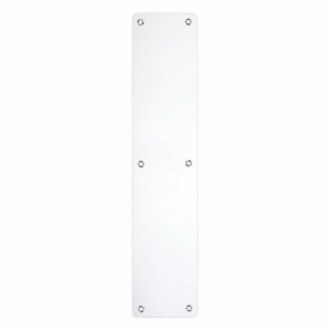 ZAS32RBPS 350x75x1.2mm Radius Corner Finger Plate Polished Stainless