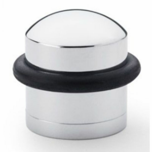 Alexander & Wilks AW638PC Dome Top Floor Mounted Door Stop Polished Chrome