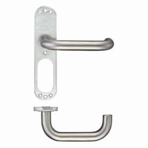Zoo Return To Door Lever On Inner Plate Satin Stainless Steel
