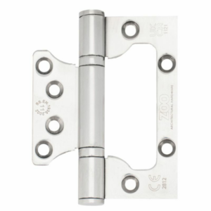 ZHSSFH-243S-P 100 x 79 x 3mm Grade 11 Flush / Interleaf Hinge (Pairs) Polished Stainless