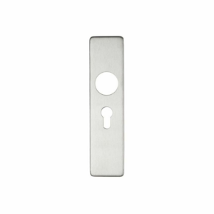 Zoo Euro Profile Cover Plate For Return To Door Lever On Inner Plate Satin Stainless Steel