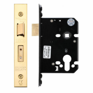 Zoo Hardware ZUKS76EPPVD 76mm Euro Profile Sashlock Case Polished Brass