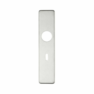 Zoo Key Hole Cover Plate For Return To Door Lever On Inner Plate Satin Stainless Steel