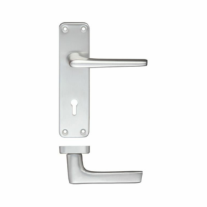 Zoo Lever On Key Hole Backplate Satin Aluminium
