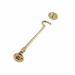 202mm Silent Cabin Hook Polished Brass