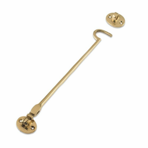 305mm Silent Cabin Hook Polished Brass