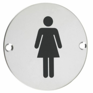 ZSS02PS 76mm Female Symbol Polished Stainless