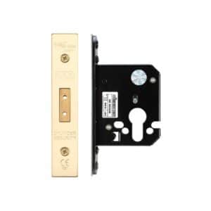 Zoo Hardware ZUKD76EPPVD 76mm Euro Profile Deadlock Case Polished Brass
