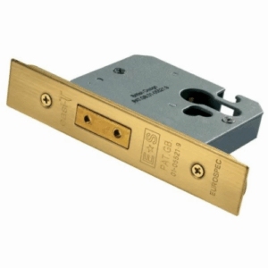 Eurospec EDS5025PVD 64mm Euro Profile Deadlock Case Polished Brass
