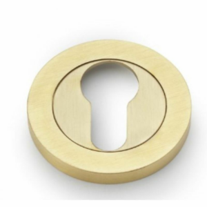 Alexander & Wilks AW390SBPVD 50x6mm Euro Profile Escutcheons Satin Brass PVD
